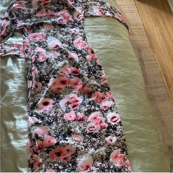 Fleur du Mal Dress - floral with underwire detail + long sleeves and side snaps! - Picture 2 of 6